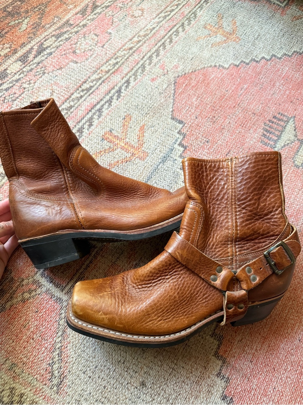 Vintage 12R Frye Leather Harness Boots | Women’s 10